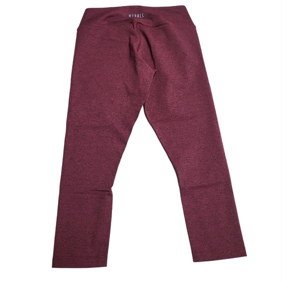 NOBULL Cropped Ankle Leggings Heathered Wine Womens Size M - Picture 10 of 14